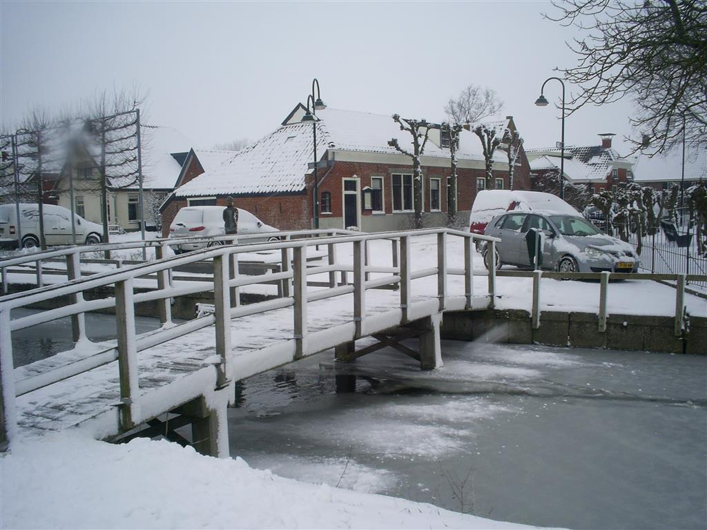 De voetgangersbrug over